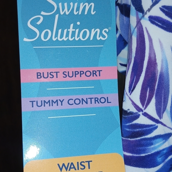 Swim Solutions Strappy One-Piece Swimsuit - Picture 7 of 14